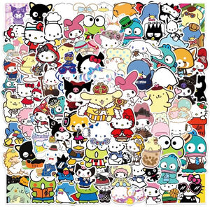 100 Sanrio Stickers Hello Kitty Cinnamoroll vinyl collector sticker accessories